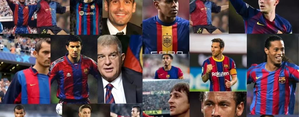 Perfiles y figuras del barca Jugadores, entrenadores, etc